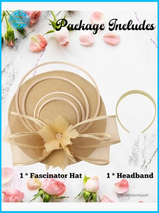 Fascinator Hat Tea Party Wedding Headband Elegant Feather Hair Accessory main image 4